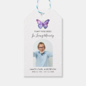 Seed Packet Memorial In Loving Memory Photo Cadeaulabel (Voorkant)