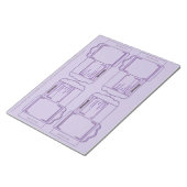 Seed Packet purple DYI Notepad Notitieblok (Schuin)
