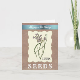 Seed Packet Rustic Gardening Verjaardag Kaart