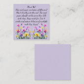 Seed Paper Instructies op vierkant Visitekaartje (Voorkant / Achterkant)