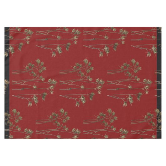 Seed Pods on a Tablecloth Tafelkleed (Voorkant (Horizontaal))