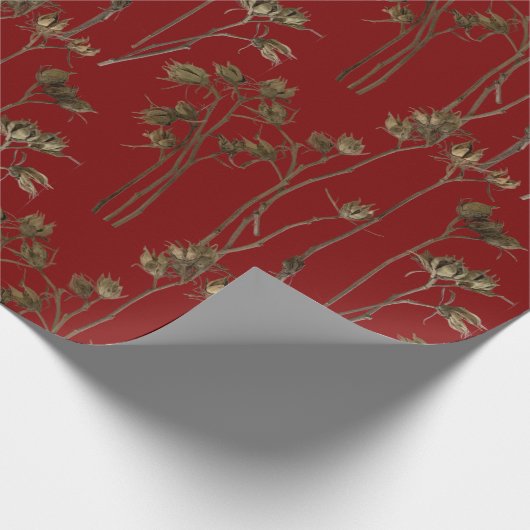 Seed Pods on a Wrapping Paper Roll Cadeaupapier (Hoek)