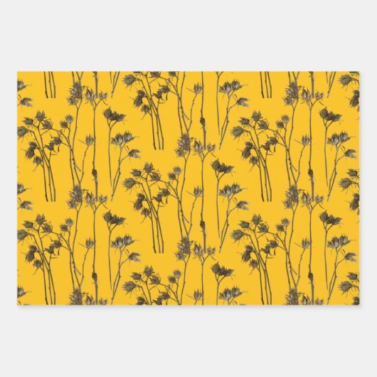 Seed Pods on a Wrapping Paper Set  (Voorkant 2)