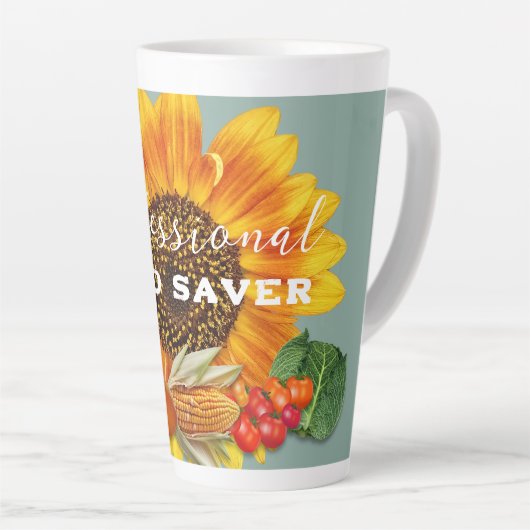 Seed Saver Groenterand Aangepast Latte Mok (Rechterhoek)