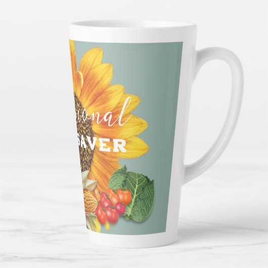 Seed Saver Groenterand Aangepast Latte Mok (Rechts)