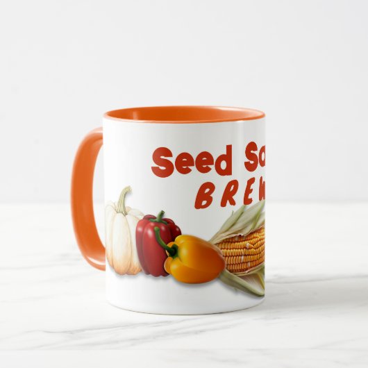 Seed Saver Groenterand Aangepast Mok (Voorkant links)