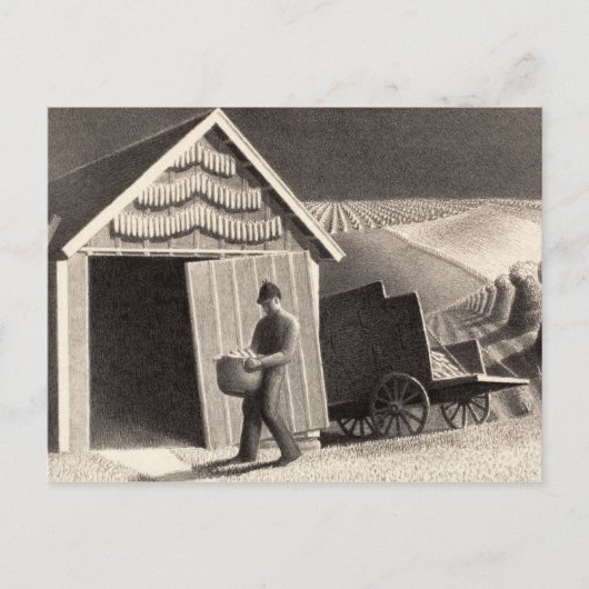 Seed Time and Harvest, 1937, ingediend door Grant  Briefkaart (Voorkant)