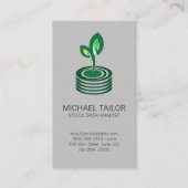 Seedling Sprout Money Logo | Financiën Visitekaartje (Voorkant)