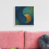 "Seeds of Stillness" Abstract Canvas Afdruk (Insitu (Woonkamer))