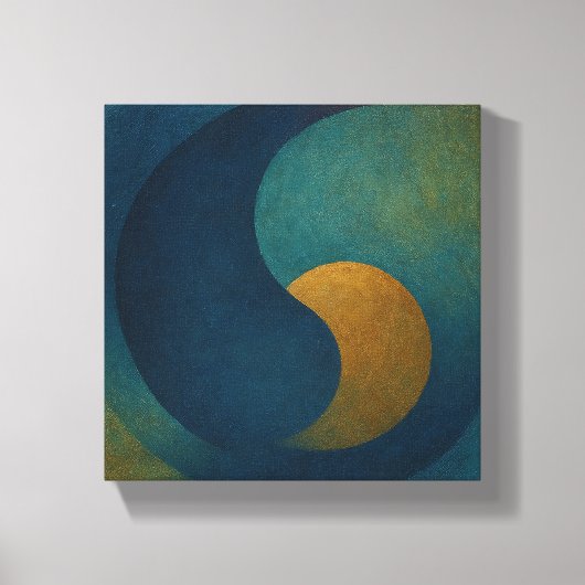 "Seeds of Stillness" Abstract Canvas Afdruk (Voorkant)