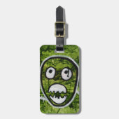 Seedy Pete Skull Odd Whimsical Monster Art Quirky Bagagelabel (Voorkant verticaal)