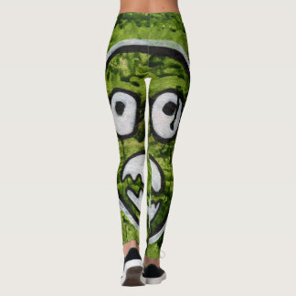 Seedy Pete Skull Odd Whimsical Monster Art Quirky Leggings