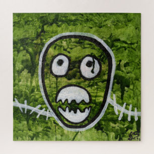 Seedy Pete Skull Odd Whimsical Monster Art Quirky Legpuzzel