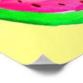 Seedy Watermeloensap pun Pop Art poster (Hoek)