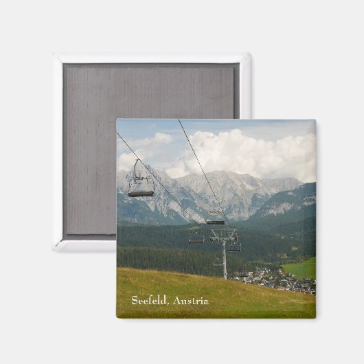 Seefeld Austria Magnet (Voorkant / Achterkant)