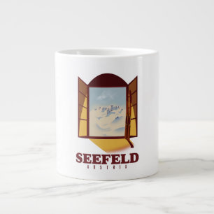 Seefeld Austria Ski poster Grote Koffiekop