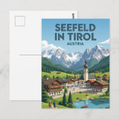 Seefeld in Tirol Oostenrijk Briefkaart (Voorkant / Achterkant)