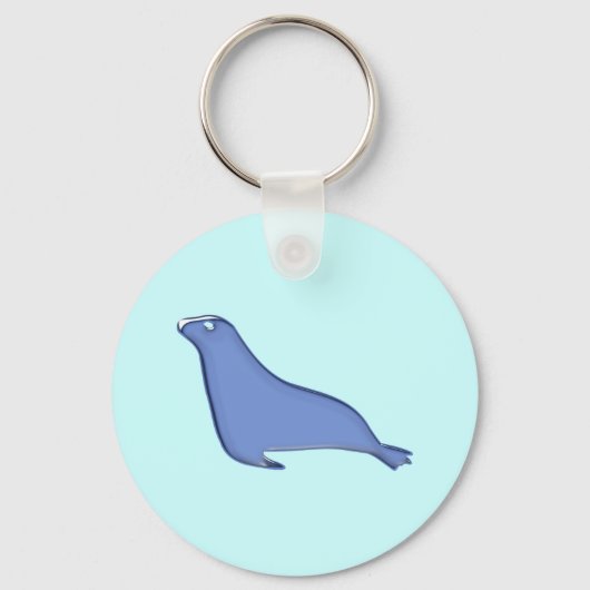 Seehund Robbe seal Sleutelhanger (Voorkant)