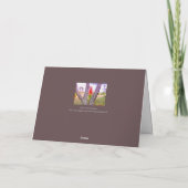 "Seeing Red" Bright Red Tree blank greeting card Bedankkaart (Achterkant)