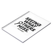 Seeing What Others Miss – Risk Analyst Notitieboek (Linkerzijde)