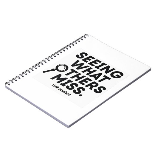 Seeing What Others Miss – Risk Analyst Notitieboek (Linkerzijde)