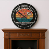 Seek First The Kingdom Of God Floral Graphic Ronde Klok