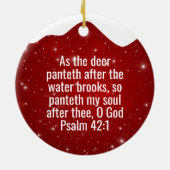 Seek God Religious Holiday  ⛪️ 🎄 Keramisch Ornament (Achterkant)