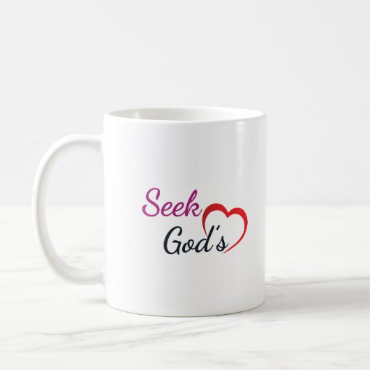 Seek God's Heart Koffiemok (Links)