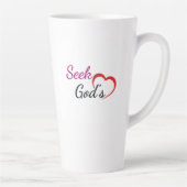 Seek God's Heart Latte Mok (Rechts)