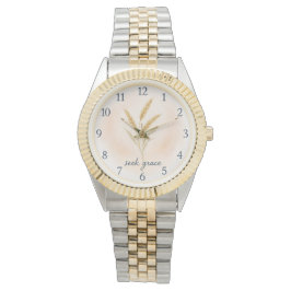 Seek Grace – Watercolour Wheat Serenity Watch Horloge