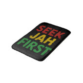 Seek Jah First Rastafarian Reggae Rasta Colors Badmat (Gekanteld)