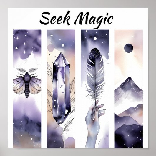 Seek Magic Boho Art Poster (Voorkant)
