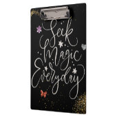 Seek Magic Every Day- Glam Glitter Clipboard Klembord (Links)
