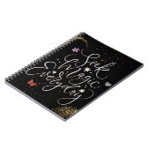 Seek Magic Every Day- Glitter Glam Notebook Notitieboek (Linkerzijde)