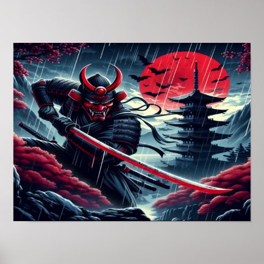 Seeker Oni Samurai Poster (Voorkant)