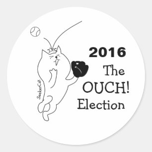 SeekerCat Touch verkiezing Ronde Sticker