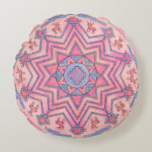 Seelenkreis Ethno Mandala Runde Kissen