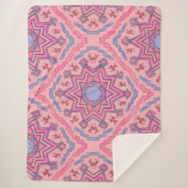 Seelenkreis – Leuchtende Mandala Fleecedecke Sherpa Deken