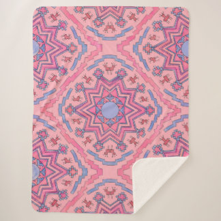 Seelenkreis – Leuchtende Mandala Fleecedecke Sherpa Deken