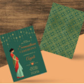 Seemantham Ceremony Traditioneel Indiaas Baby show Kaart