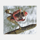 Seen Better Days Old Crusty Vist Rod & Reel Fleece Deken (Voorkant (Horizontaal))