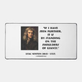 Seen Further Standing Shoulders Of Giants Newton Bureaumat (Voorkant)