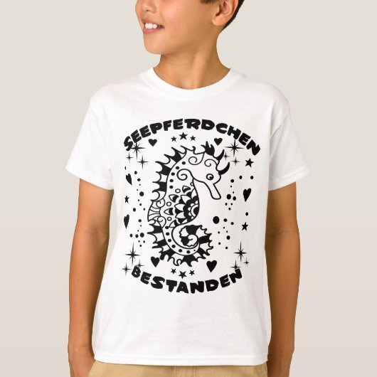 Seepferd Bestanden T-shirt (Voorkant)