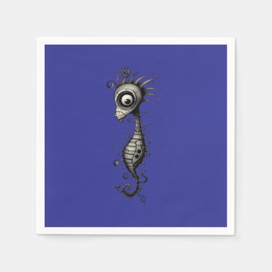 Seepferd seahorse servet (Voorkant)