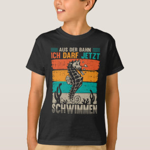 Seepferdchen Abzeichen Frühschwimmer Schwimmen T-shirt