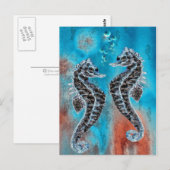 Seepferdchen Briefkaart (Voorkant / Achterkant)