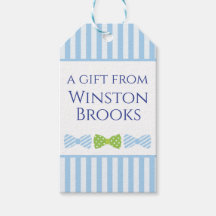 Seersucker Bow Stropdas Gepersonaliseerde Gift Lab