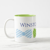 Seersucker Bow Stropdas Gepersonaliseerde Mok (Links)