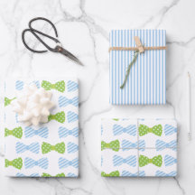 Seersucker Bow Stropdas Gift Wrap Sheets