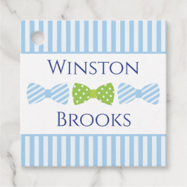Seersucker Bow Stropdas Personalized Favor Gift La Bedankjes Labels